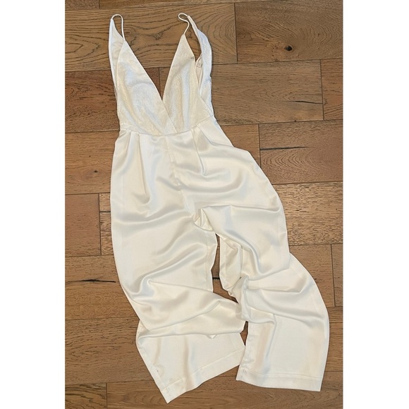 Ronny Kobo Nole Deep-V Belted Wide-Leg Jumpsuit - Picture 5 of 8